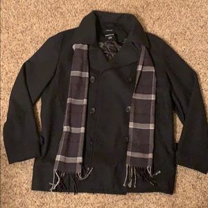 Claiborne wool-blend peacoat